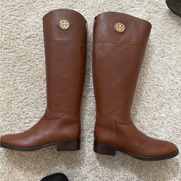 Tory Burch Shoes - Tory Burch Brown junction Leather Riding Boots
